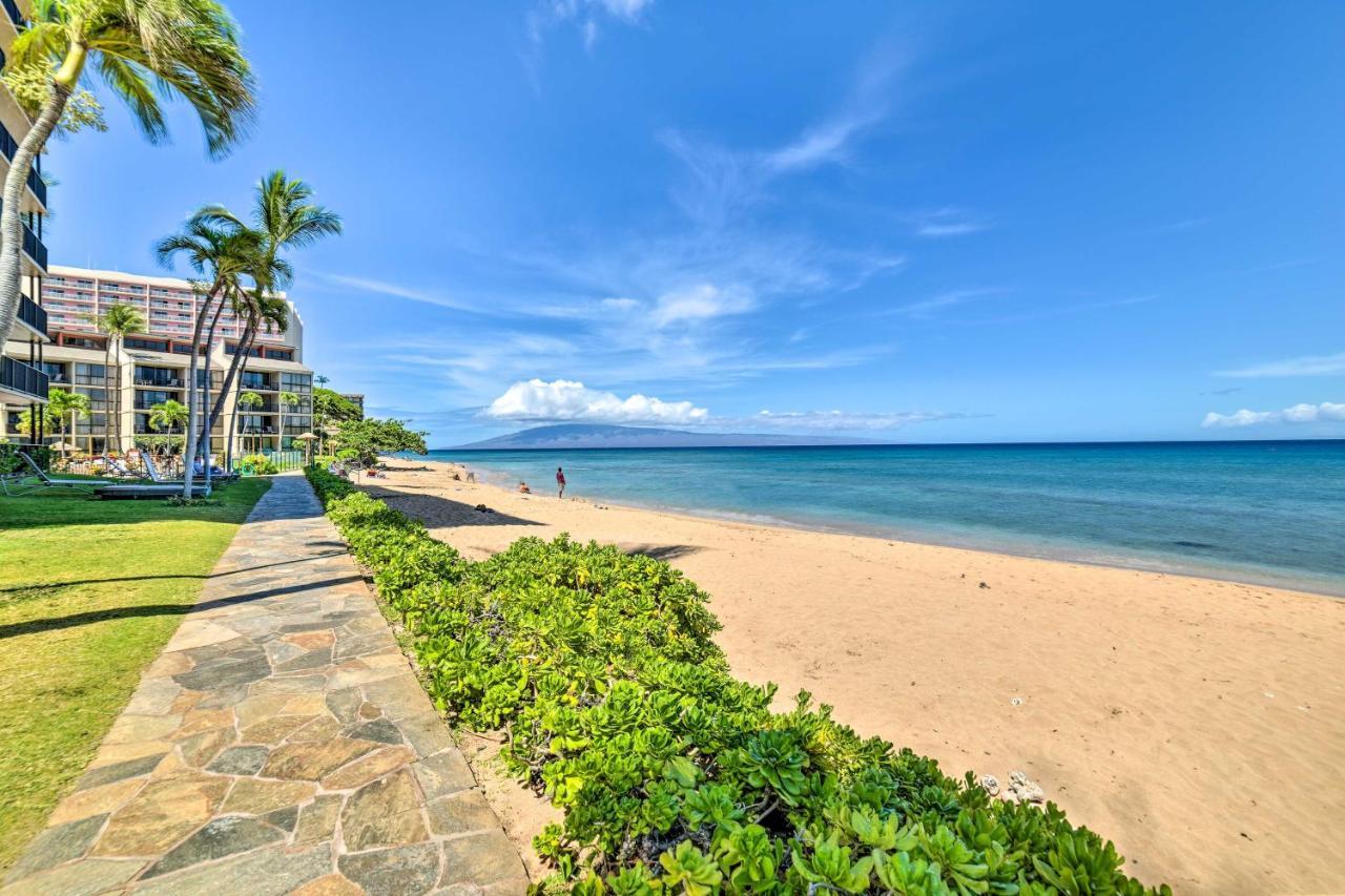 Cute Beachfront Condo With Lanai And Resort Pools Kahana Exteriér fotografie