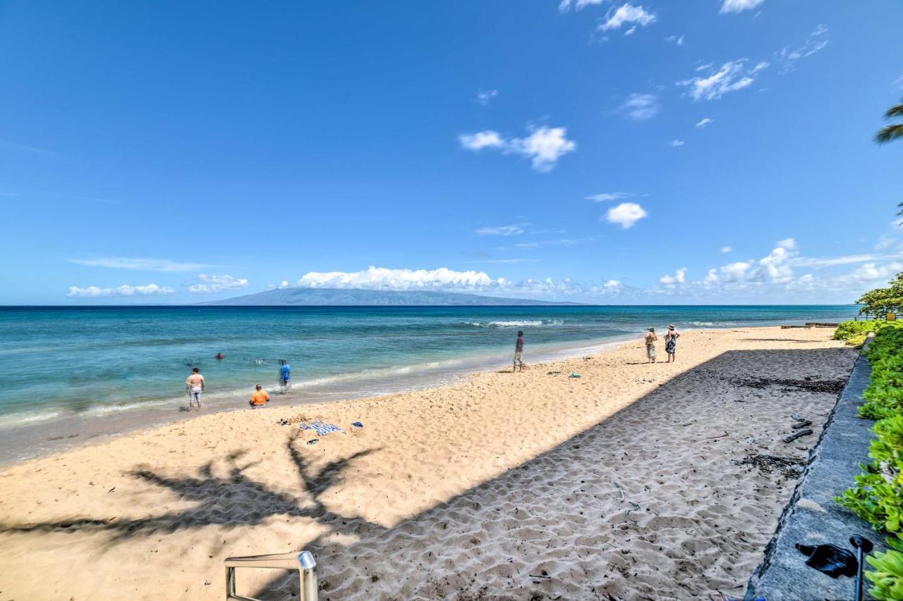 Cute Beachfront Condo With Lanai And Resort Pools Kahana Exteriér fotografie