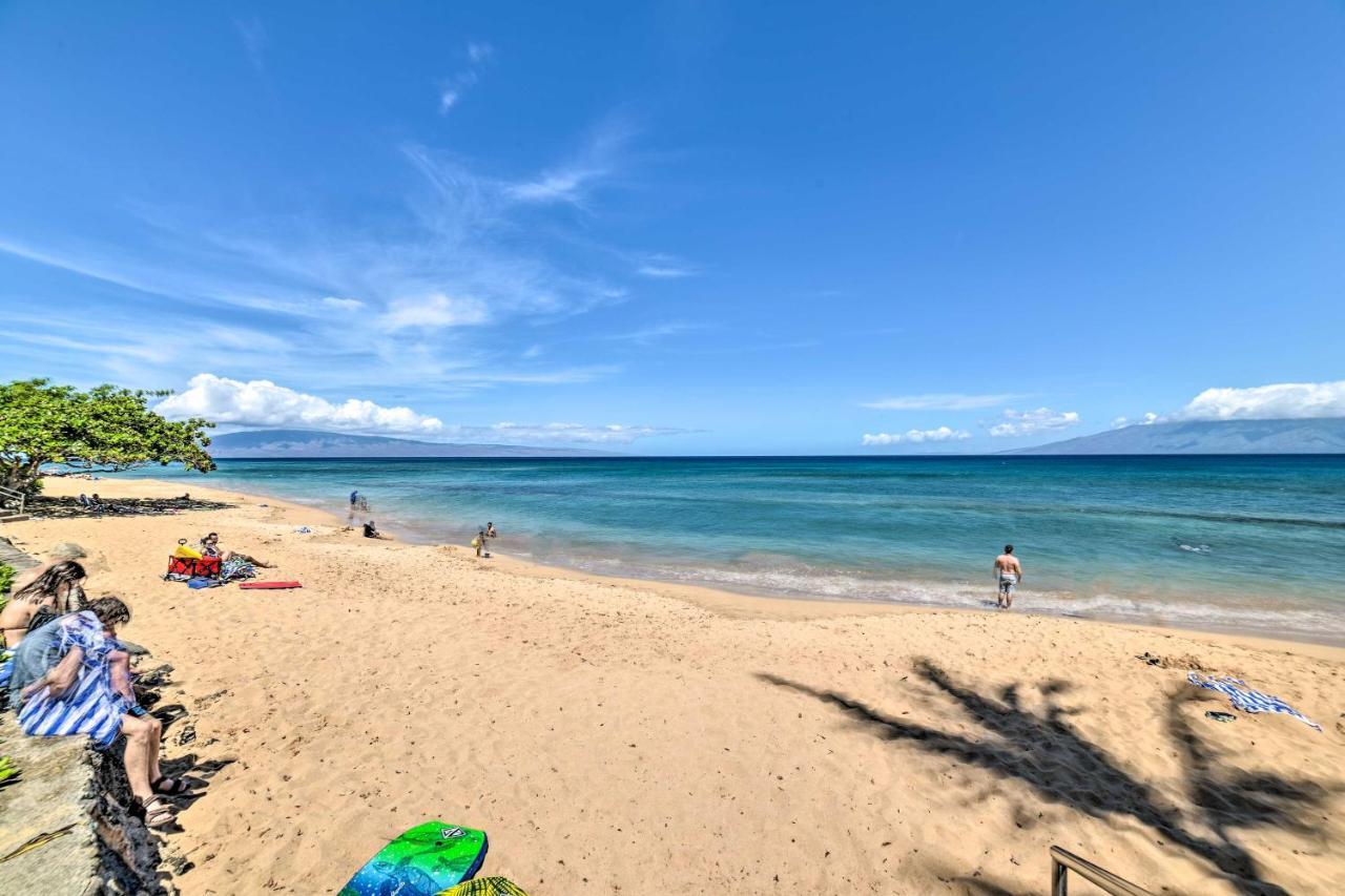 Cute Beachfront Condo With Lanai And Resort Pools Kahana Exteriér fotografie